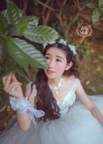 黑色蕾丝透视露胸旗袍连衣裙